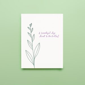 Elegant Floral Note