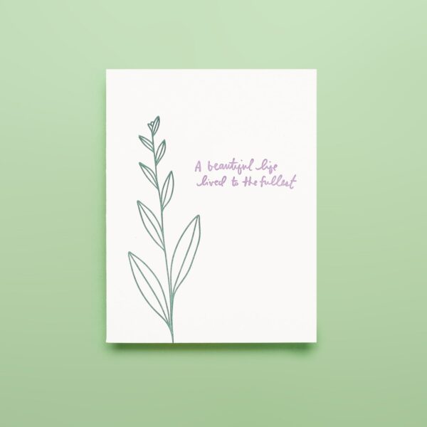 Elegant Floral Note