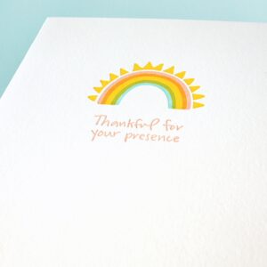 Handcrafted Rainbow Greeting