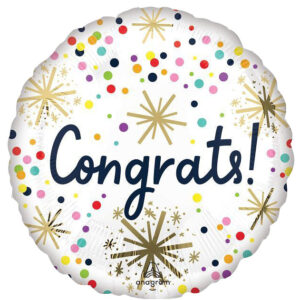 celebration balloon sparkles 18 foil mylar balloon helium filled