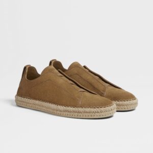 Olive Green Suede Triple Stitch™ Espadrilles