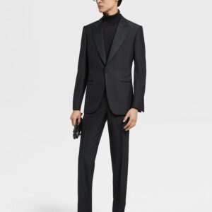 Black Trofeo™ 600 Wool and Silk Evening Suit