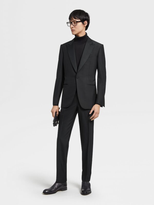 Black Trofeo™ 600 Wool and Silk Evening Suit