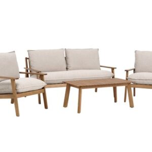 Lounge set RYDDET 4-5pers. hardwood
