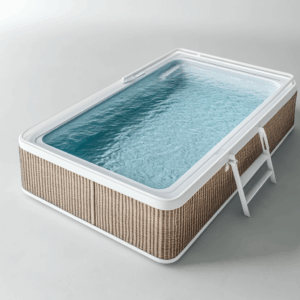 Piscinas desmontable rectangular con depuradora para exteriores MB65643161