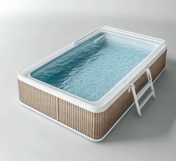 Piscinas desmontable rectangular con depuradora para exteriores MB65643161