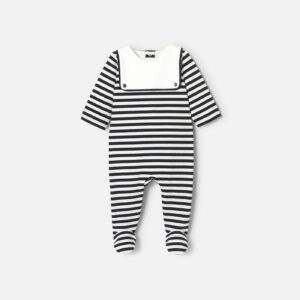 Baby boy pyjamas in striped jersey