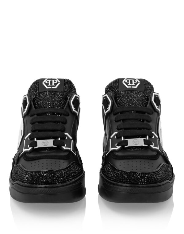 LEATHER LOW-TOP SNEAKERS MOON WALKER