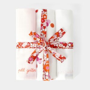 Set of 3 cotton swaddling cloths