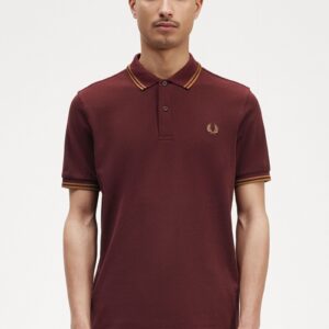 The Fred Perry ShirtM3600 Oxblood / Shaded Stone / Shaded Stone