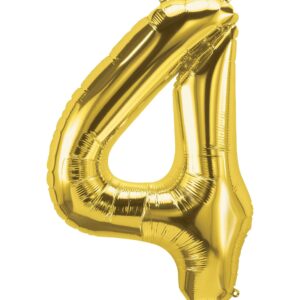 Large Gold Number Balloon