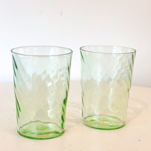 Set of 3 Clear Ripple Glasses