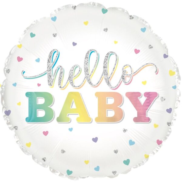 pastel foil balloon for baby celebration