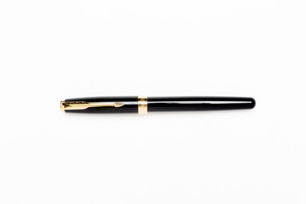 Elegant Black Lacquer Fine Point Pen - Image 3