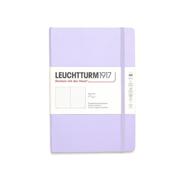 Softcover Medium Notebook A5 Lavender Dotted