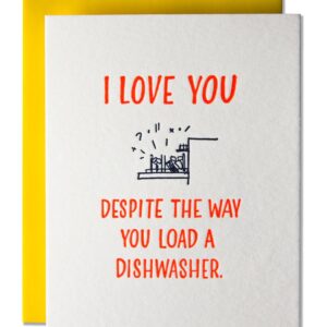 Love Dishwasher Greeting Card