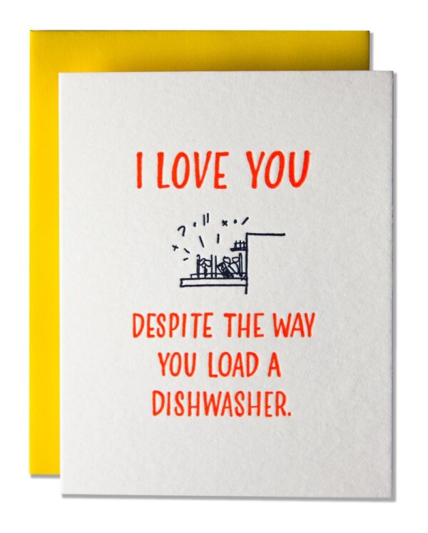 Love Dishwasher Greeting Card