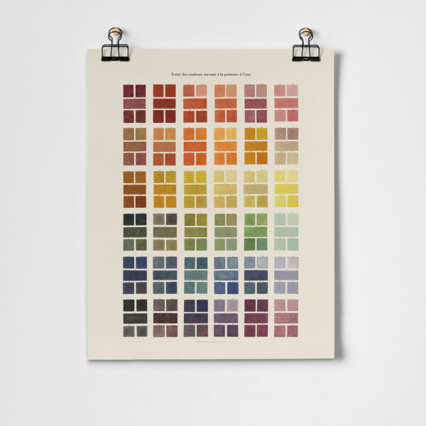 watercolor samples fine art print