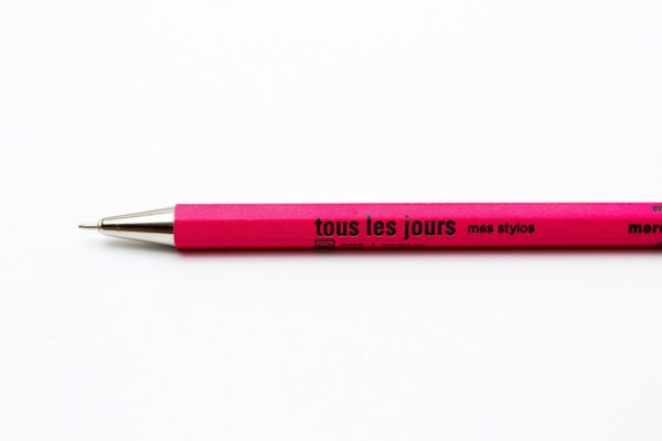 Pink Hexagon Ballpoint Pen - Image 2