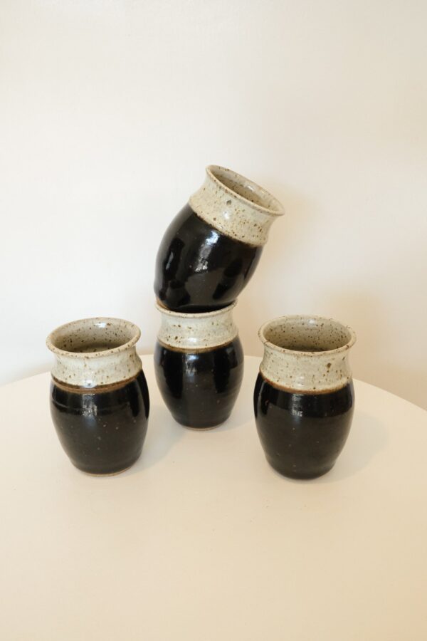Pottery Pitcher and Glass Set - Image 4