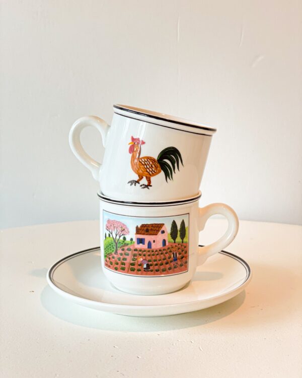 Teacups & Saucers (set of 5) - Image 2