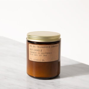 Teak and Tobacco Scented Candle