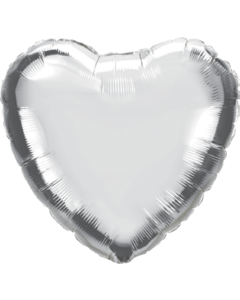 shimmering heart foil balloon