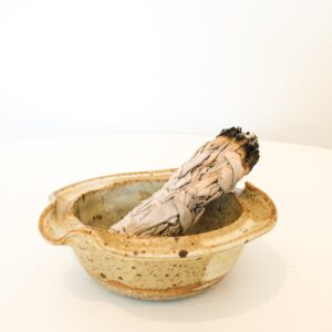 Handcrafted Speckled Pottery Ashtray