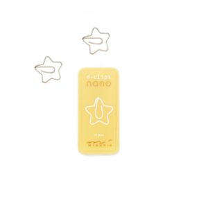 plastic star-shaped paper clips