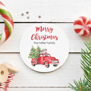 holiday sticker gift tags and labels