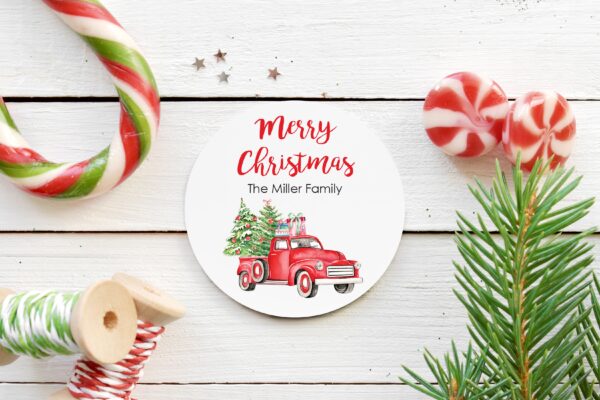 holiday sticker gift tags and labels