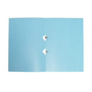 light blue file organizer