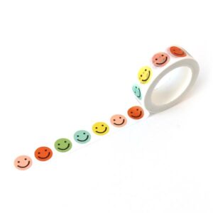 colorful facial expression tape