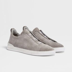 Grey Mélange Suede Triple Stitch™ Sneakers
