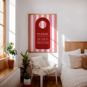 Do Not Disturb Sign Print 12x16