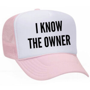 Classic Tapered Hat Light Pink White