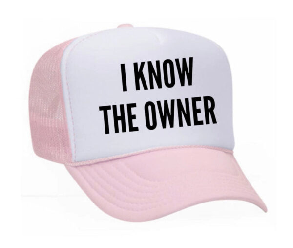 Classic Tapered Hat Light Pink White