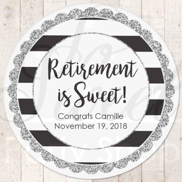 Retirement Celebration Stickers Set