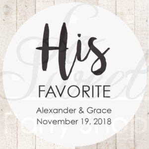 Couple's Favorite Treat Stickers Set
