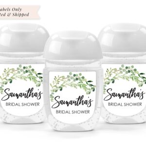 wedding favor sanitizer labels set of 30