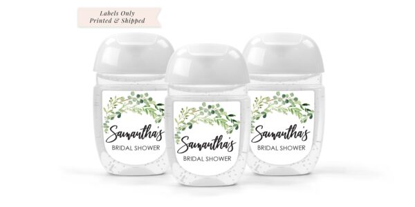 wedding favor sanitizer labels set of 30