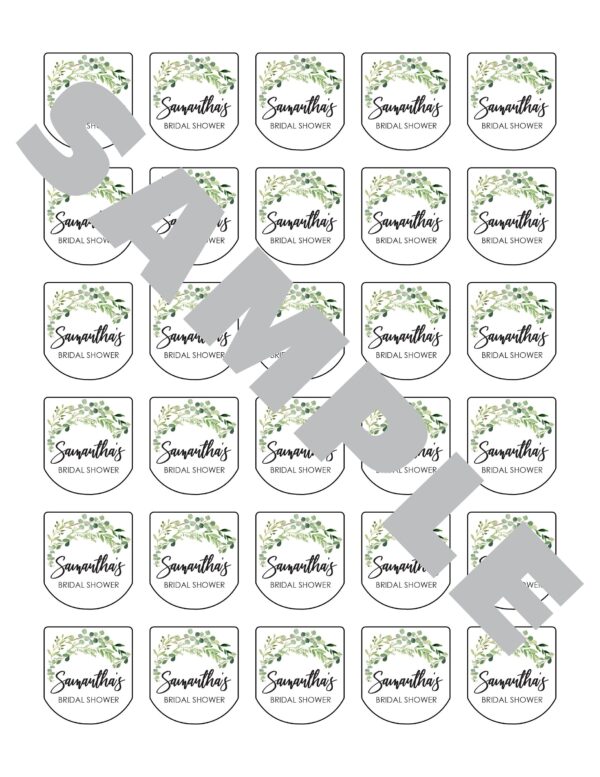 wedding favor sanitizer labels set of 30 - Image 2