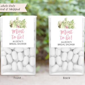 succulent wedding favor labels set of 24