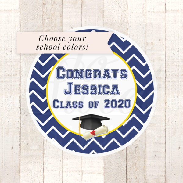 graduation party favors stickers set of 24 labels - Image 6