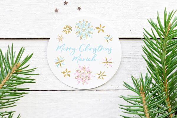 holiday sticker labels