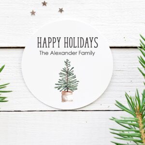 holiday sticker labels