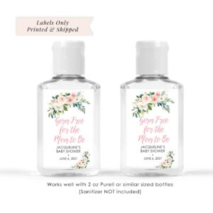 Baby Shower Sanitizer Favor Labels Set of 20