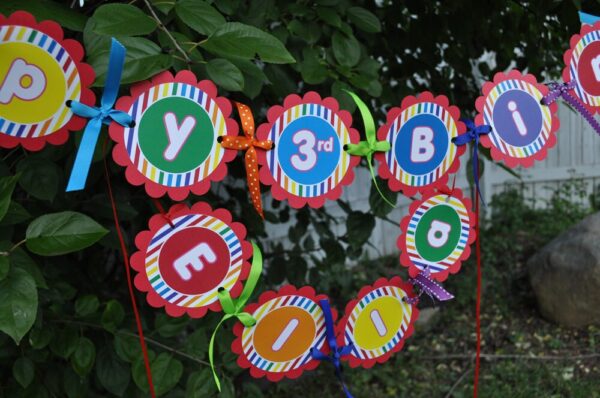 Rainbow Party Favor Stickers Set of 24 - Image 3