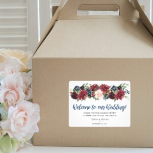 Welcome Gable Boxes and Stickers Set of 6