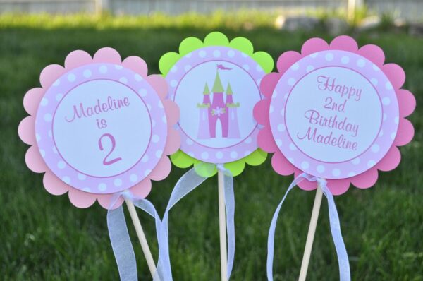 Princess Theme Beverage Wraps Set of 10